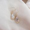 Stylish Plum Blossom Crystal Drop Earrings