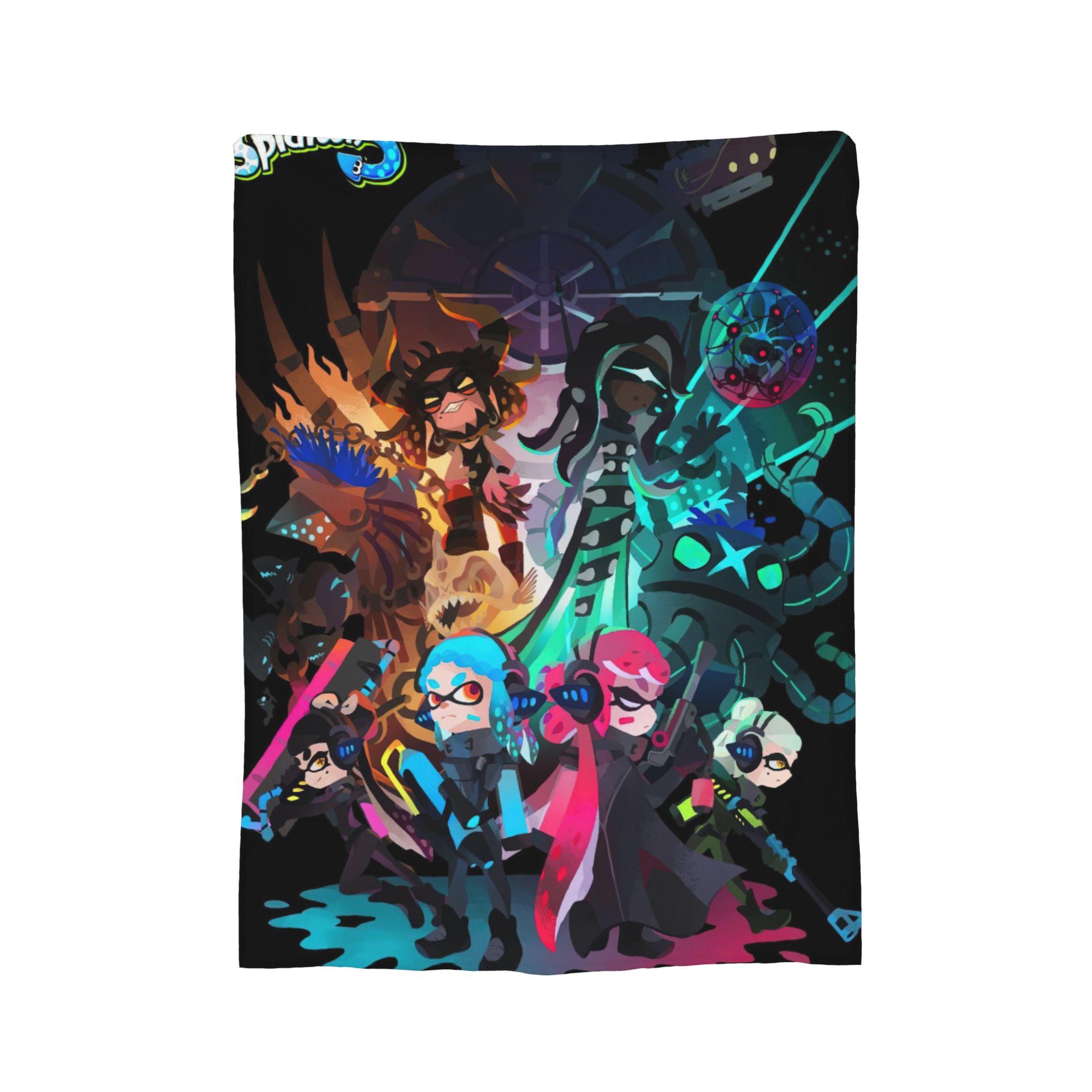 Splatoon Game Blanket Fleece All Season  Breathable Lightweight Throw Blanket for Home Bedroom Bedspreads 30x40in