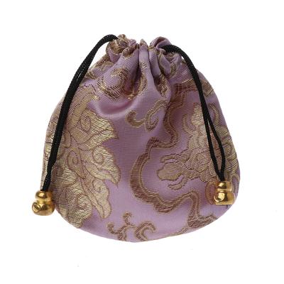 Bolsa de viaje de seda tradicional, organizador de joyería con bordado chino clásico