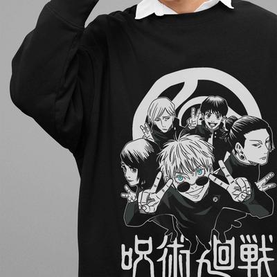 Jujutsu Kaisen Genser Gojo Satoru Genser JJK Anime Pullover Geto Mei Mei