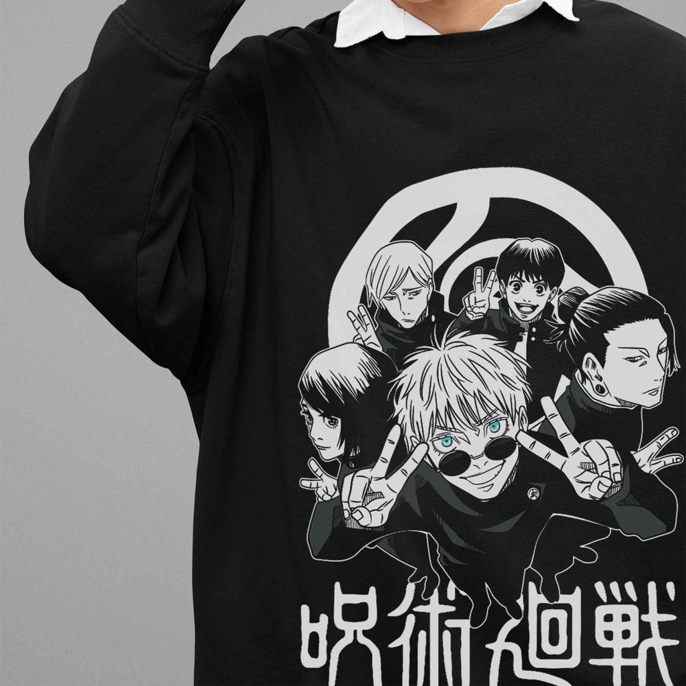 Jujutsu Kaisen Sweatshirt Gojo Satoru Sweater JJK Anime Pullover Geto Mei Mei