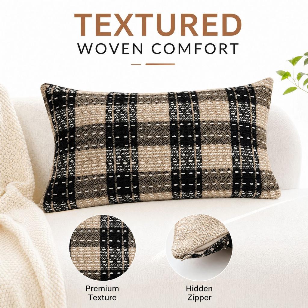 Plaid Covers for Living Room Sofa and Bedroom, Decorative Throw Cases