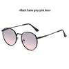 Trendy Ocean Film-Inspired Women's Fashion Sunglasses - Metal Oval Frame