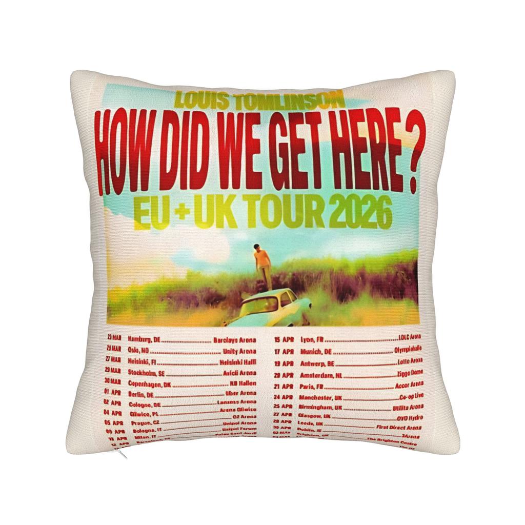 Louis Tomlinson How Did I Get Here Pillow Case Comfy Pillow Cover For Chair Sofa Home Decor Morden Pillowcases
