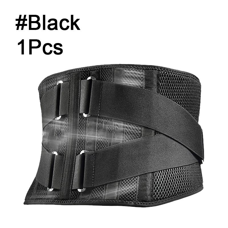 

Корсет для спины Немедленное облегчение боли в спине, грыжи межпозвоночного диска, ишиаса, сколиоза. Дышащий поясничный поддерживающий пояс для нижней части спины. L-XL чёрный