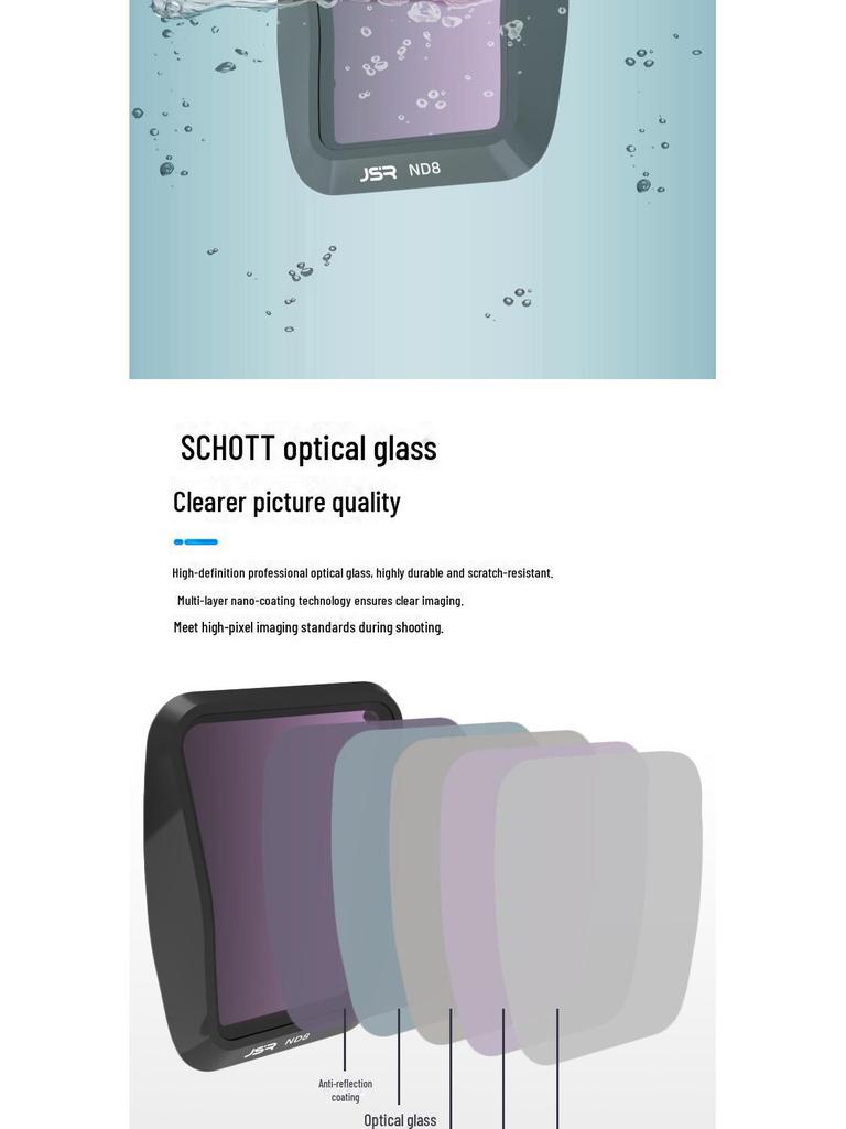 Set filtre dronă DJI AIR3 ND/CPL Starlight și anti-poluare luminoasă