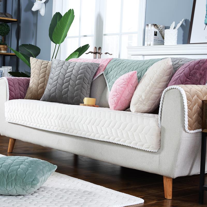 Hot Sale, Simple Modern Living Room Sofa Cushion, Seat Cushion,  Non-Slip Plush Sofa Cover, Towel Cover