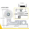 Dryer Pulley Assembly Ensuring Efficient Drive Operation with Metal Texture and Broad Compatibility Options for Repair