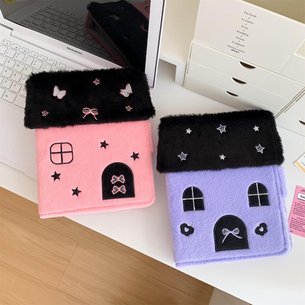 

Фотоальбом Bow Plush Cottage Star Chasing Idol Card Binder Мягкий держатель для фотокарточек Friends
