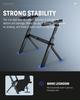 Donner Electronic Keyboard Piano Adjustable Height Compatible with key electronic Suitable for Classroom DKS-100 Z-Shape Stand, Foldable, 55-85cm,