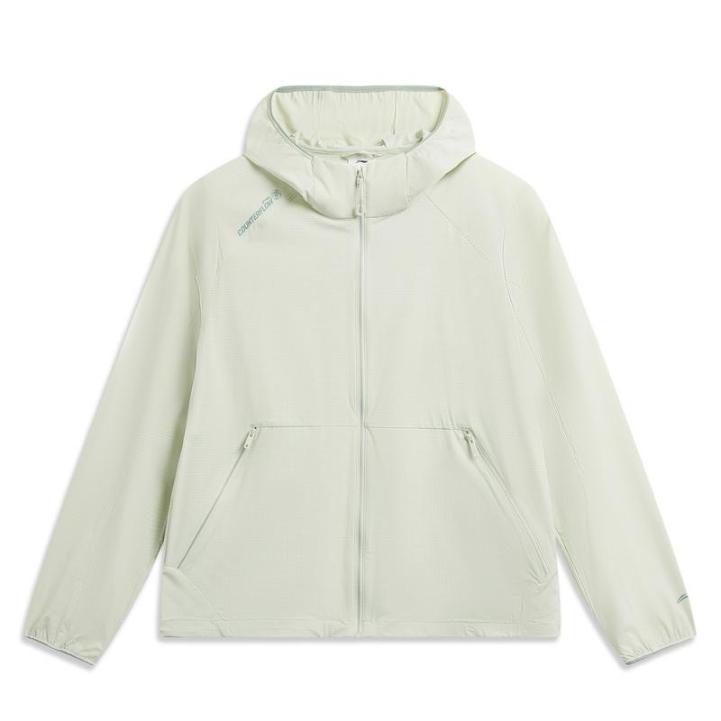 

Li Ning Outdoor CF Водные виды спорта Легкая дышащая Ощущение льда Комфортная Защита от солнца UPF 50+ Одежда Женская одежда Белый Зеленый AFDW214-1 XS