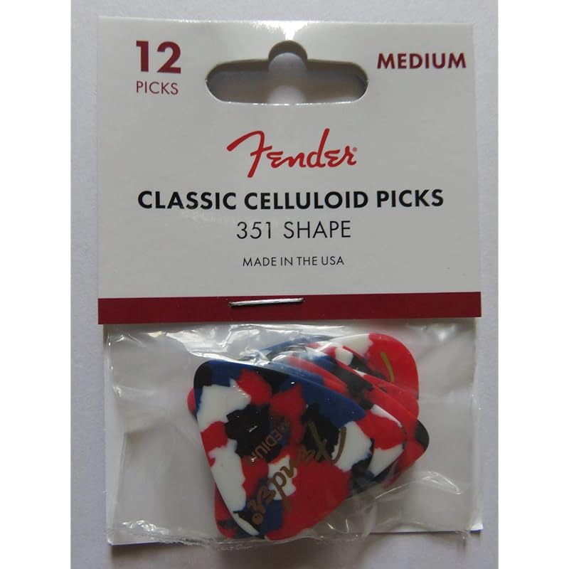 

Fender 351 Shape Classic Celluloid Pickers Medium 12Pack [продукт]