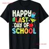 Happy Last Day of School Teacher Graduation For Adult S XL T Shirt Vintage Washed Breathable Versatile Stretched Soft Fashion
