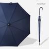 Creative Minimalist Straight Long-Handle Umbrella, Solid Color, Japanese Style, Fresh and Simple, Leather Handle, Vintage Unisex Straight-Handle Sun