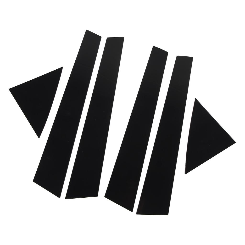 6pcs Window Pillar Post Trim Anti Scratch Glossy Black B Pillar Cover Sticker Replacement for Kia