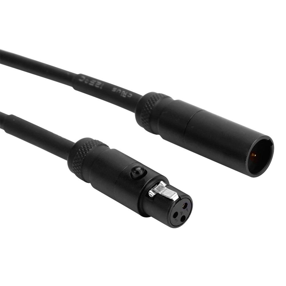 

Plug and Play 3Pin Mini XLR Male to Female Cable for Camcorder DSLR Camera Interface Connection 0.3m/11.81in