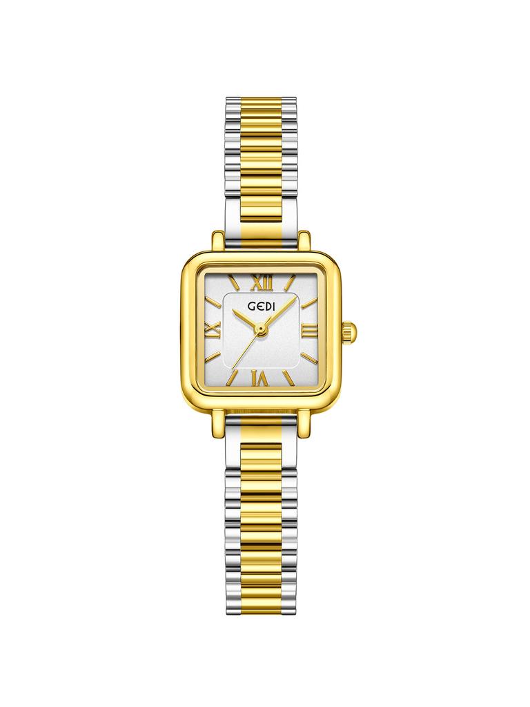 College Style Small Sugar Cube Female Watch Student Retro Temperament High Value Waterproof Quartz Watch