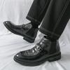 Fashion Fashionable Korean Leather Men Boots Branded Business Office Casual Boots Outdoor Comfort Versatile Quality Leather Chelsea Shoe