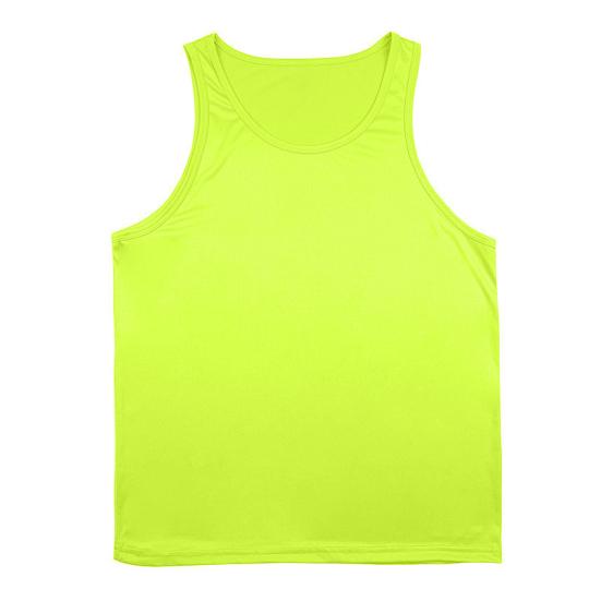 Men Vest Slim Fit Sleeveless Round Neck Summer Camisole Pure Color Racerback Design Summer Sport Vest
