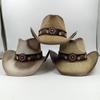 Westlicher Cowboy-Strohhut Bestickter Aufkleber 2026 Niedrigpreis-Ausverkauf Cowboyhut Sonnenhut Frühling/Sommer Breitkrempiger Hut Sombrero