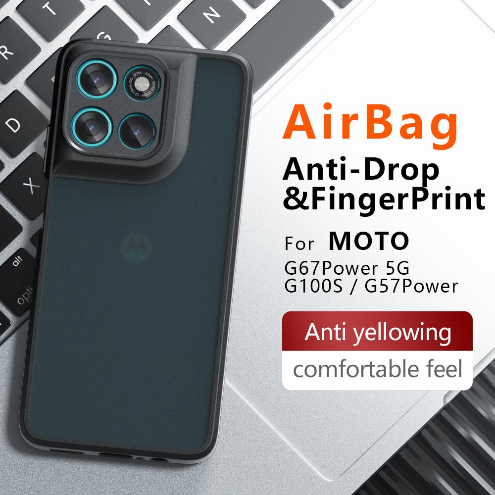 Transparent Cover for Motorola G67 Power G57 Power G100 G100s Case Ultra Thin Matte Translucent Clear Full Protection Funda Capa