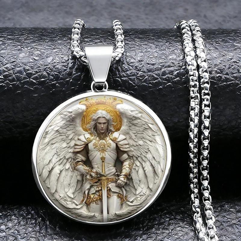Archangel Michael Versatile Jewelry Boyfriend Gift Pendant Necklace for Women