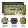 Retro Vintage Signs for Home Porch Patio Yard Shed Decor - Hanging Garden Plaque Listen To Birds Quotes by 16''x8''