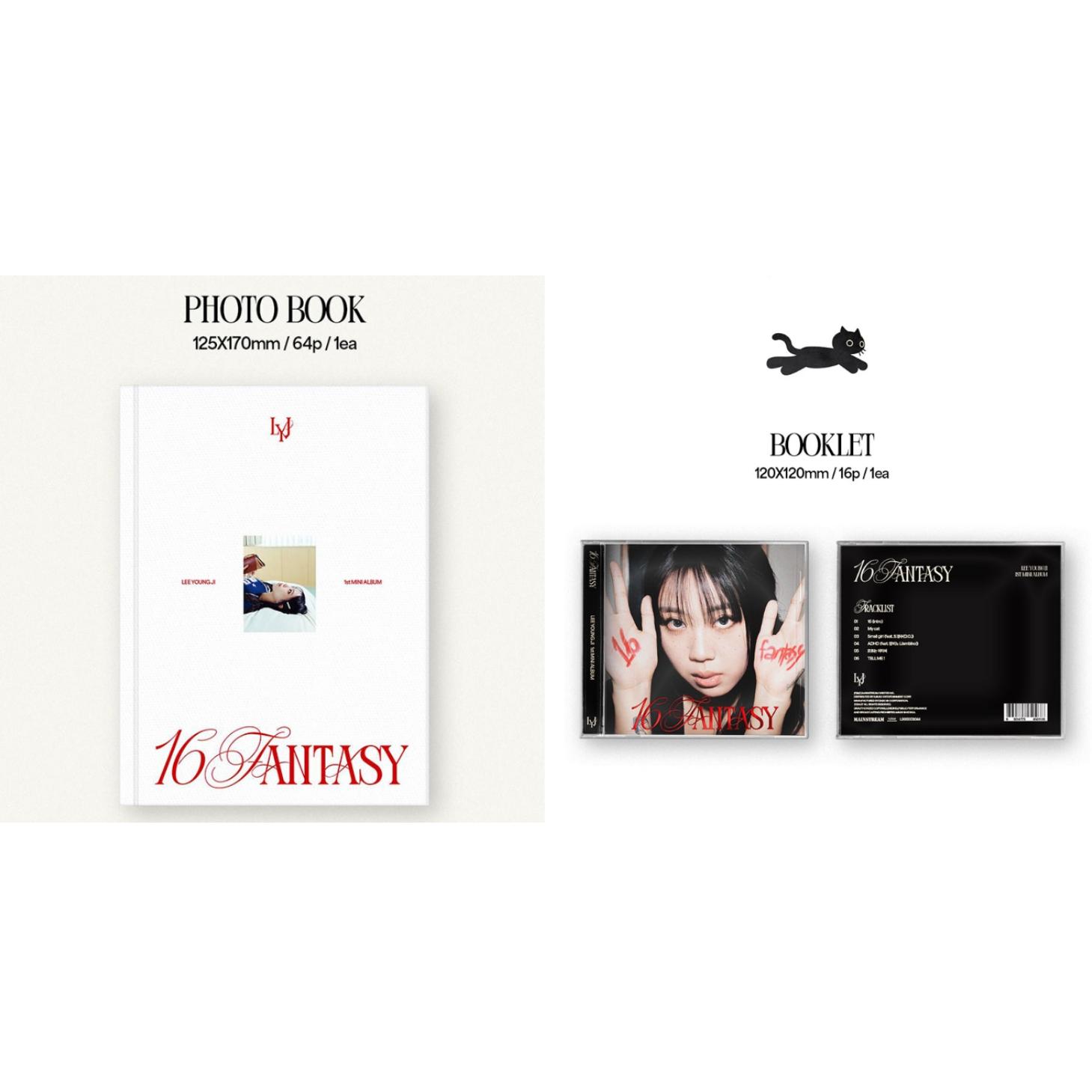 (ФОТОБУК / ВЕРСИЯ JEWEL) ЛИ ЁНДЖИ [16 ФАНТАЗИЯ] 1-й EP-альбом 2 VERSION SET