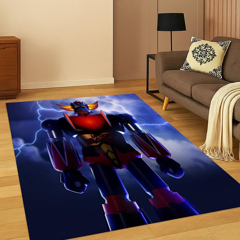

Cartoon UFO Robot Grendizer Anime Carpet Rug for Bedroom Living Room Sofa Doormat Home Decor,Kid Game Area Rug Non-slip Gift 40x60cm