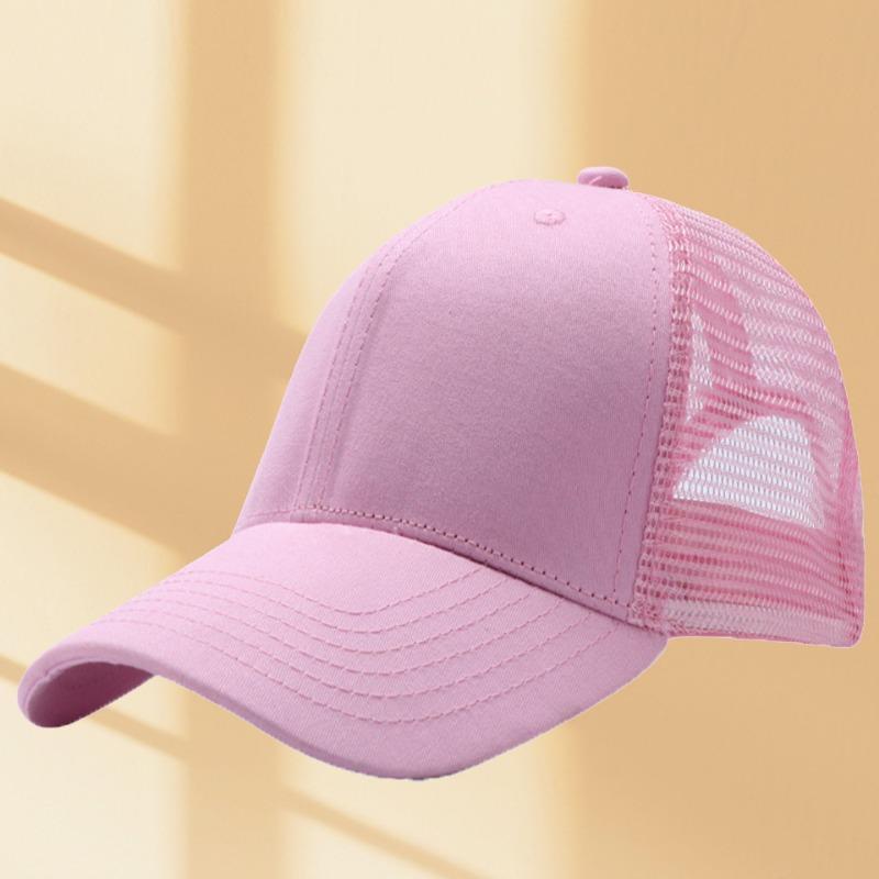 Outdoor Tourism Team Building Cotton Mesh Cap Summer Sunscreen Shading Breathable Cap Embroidery