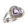 Natural Pink Amethyst Gemstone Handmade 925 Solid Silver Jewelry Ring S.7.5 T7u30