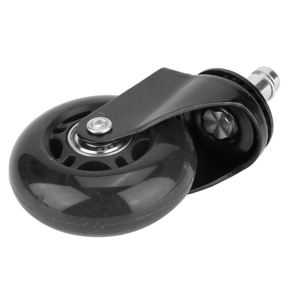5pcs 2.5inches Office Chair Caster Wheels Roller Rollerblade Style Castor Wheel Replacement