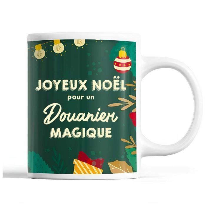 Mug - Christmas Customs Man - Green - 325 Ml - Dishwasher and Microwave Safe