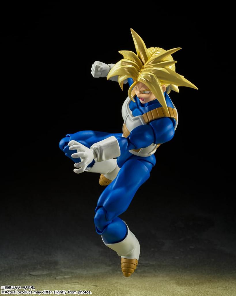 TAMASHII NATIONS Dragon Ball Super Saiyan Trunks Hidden Super Power 140mm Painted Movable Figure S.H.Figuarts - Approx. PVC&ABS
