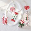 New Hot Sale Resin Colored Candy Small Pendant Christmas Christmas Tree Ornament Hand Painted Set Pendant