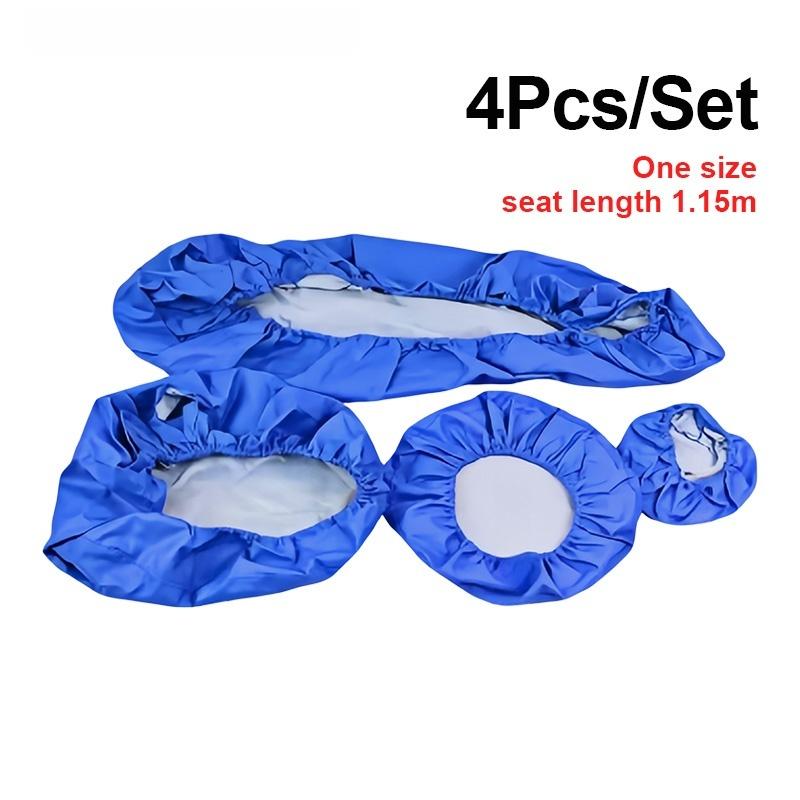 High-Quality Dental Chair Covers Made of PU Leather (Realistic Finish) - 4-Piece Dust-Proof Seat Protector Set - Dental Supplies