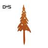 4 Teile/satz Weihnachten Baum Garten Stecker Wetter-proof Heavy Duty Outdoor Terrasse Hof Rasen Metall Elch Silhouette Zeichen Spike Stick dekoration Ornament