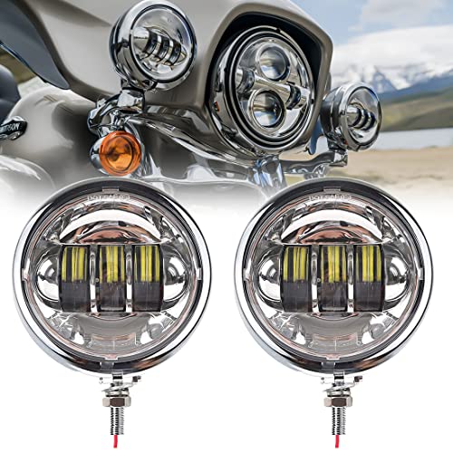 4.5 Inch Headlight Harley Davidson Motorcycle Universal Retrofit LED Fog Lamp Auxiliary Light 4.5 Inch DC 12V/24V 30W High Brightness with IP67 L
