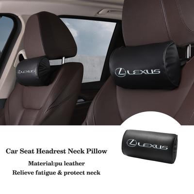 Car Seat Headrest Neck Pillow PU Leather For FSPORT LBX NX RX 350h 450h ES UX 300e GS GX IS LS LX CT LC RC GX460 Ct200h