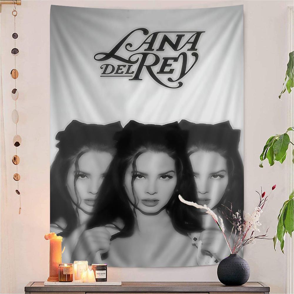 Lana Del Rey Anime Wandteppich Kunst Science-Fiction Zimmer Heimdekoration Wandkunst Dekor
