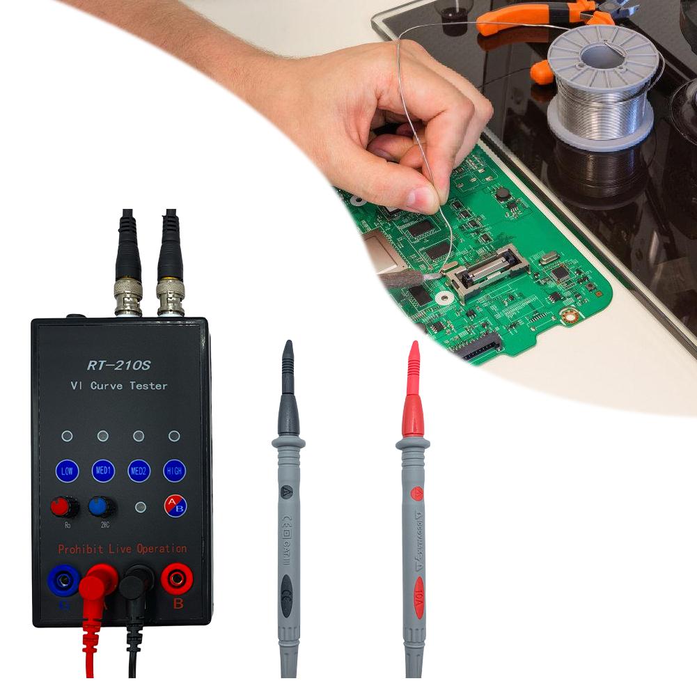 

RT-210S VI-тестер з двоканальним одночасним відображенням, портативний VI-тестер, пристрій для тестування друкованих плат, 4-ступінчаста частота Poland