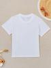 Children Crew Neck Short Sleeve T-Shirt with Colorful Frog Gesturing Yeah Print