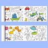 Mal- und Kritzelblock für Kinder: Großes Zeichenpapier, Kindergarten Baby Kunstbuch, Handgezeichnete Umrisse, Aquarell- & Malrolle
