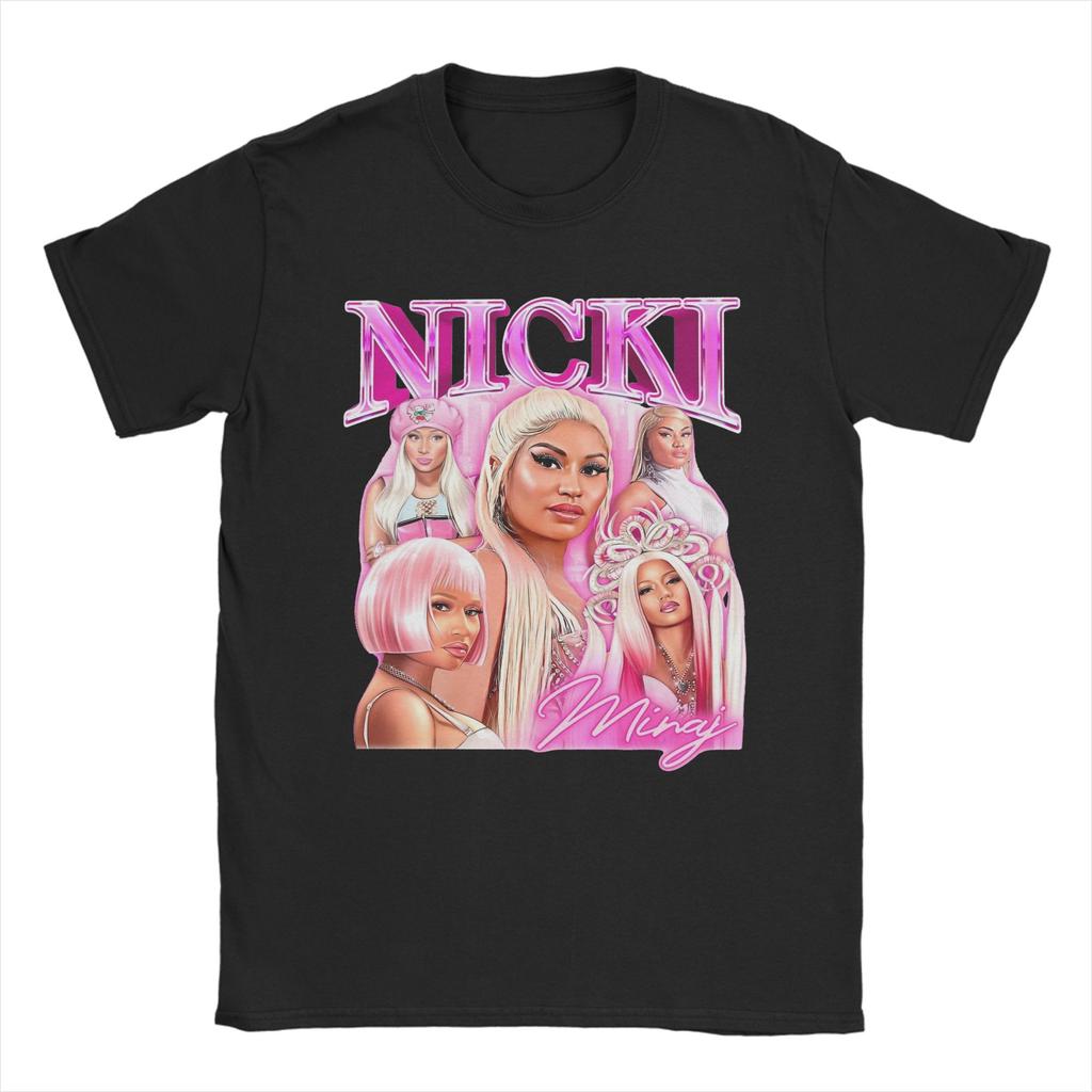 Nicki Minaj Queen of Rap T Shirts Rapper Singer Music Pure Cotton Clothes Funny Short Sleeve Round Neck Tees Printed TShirt