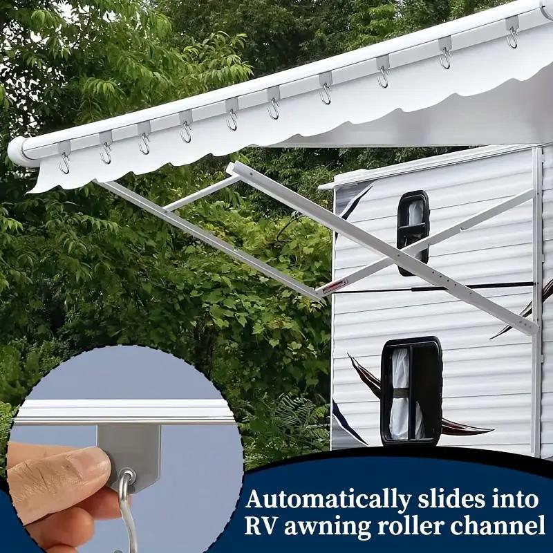 10 Pieces Outdoor Rv Hooks, Rv S-Shaped Outdoor Shed Hooks Metal Party Light Hooks Hat Outdoor Camper Hanging Accessories