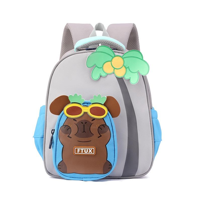 

New Trendy Fashion Kindergarten Schoolbag Cute Cartoon Bear Baby Girl Small Backpack Outside Travel Sweet Funny Children s Book Bags for 3-5 Years Old сірий