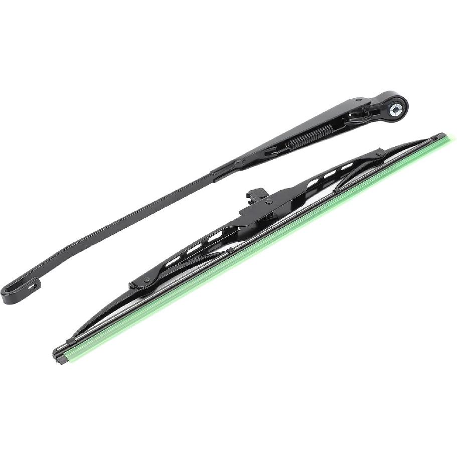Windshield Wiper Arm Blade Kit, Windscreen Wiper Arm and Blade Kit, Fit for Tractor Fishing Boat ATV UTV, Efficiently Wipes Rain