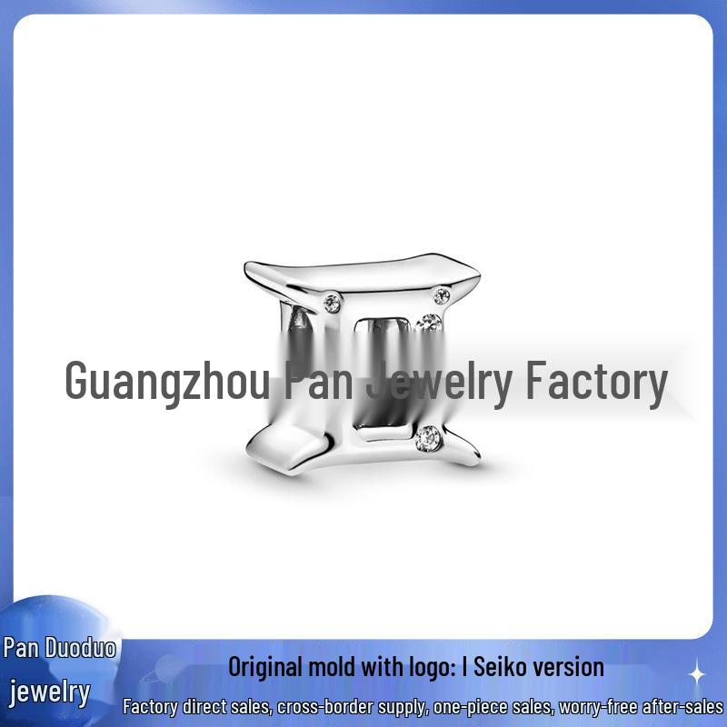 Panjia Versilberte Sternbild-Perlenanhänger für DIY-Zubehör