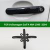 FOR Volkswagen VW Golf 4 Mk4 1999-2004 Accessory Glossy Carbon Fibre Pattern Door Handle Covers Trim 2000 2001 2002 2003