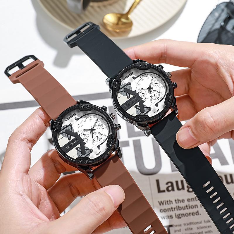 Genuine Stylish Men's Multi-Functional Waterproof Quartz Watch with Large Dial